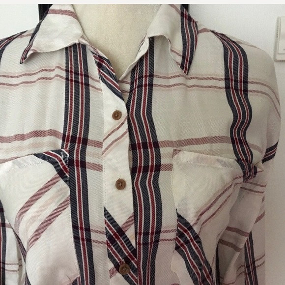 Design Lab Long Sleeve Button Down Shirt Size Large - Picture 3 of 8